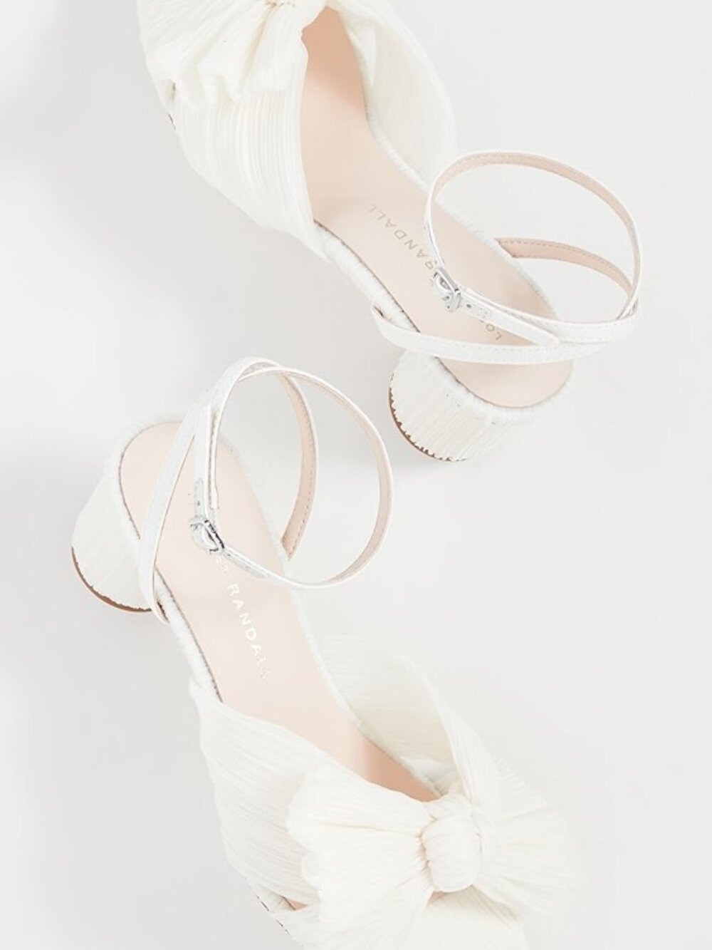 Loeffler Randall Dahlia white dress heels shoes wedding prom new sz 5M - Picture 4 of 7